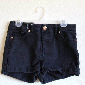 3/$15 Cutie Patootie girls black denim shorts